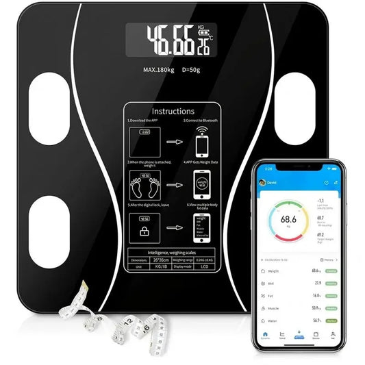Body Fat Scale Wireless Digital Weight Scale Body Composition Analyzer Weighing Scale